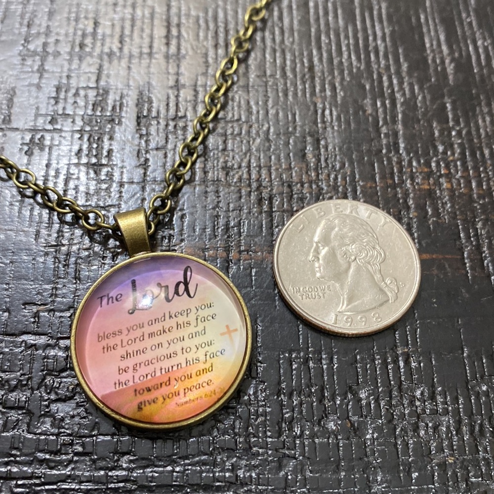 NWOT Unisex Numbers 6:24 Bubble Pendant Necklace! - Picture 3 of 5